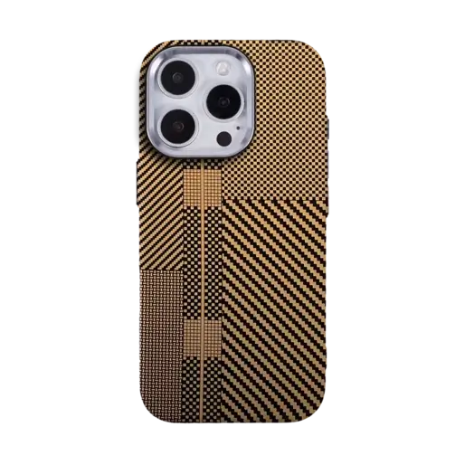 قاب مگ سیف آیفون 16 پرو مکس طرح فیبر کربن صحرایی مدل RMO