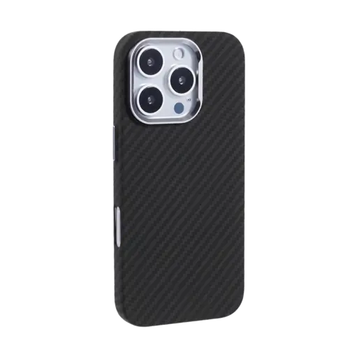 کاور اپل طرح فیبر کربن مشکی خاکستری