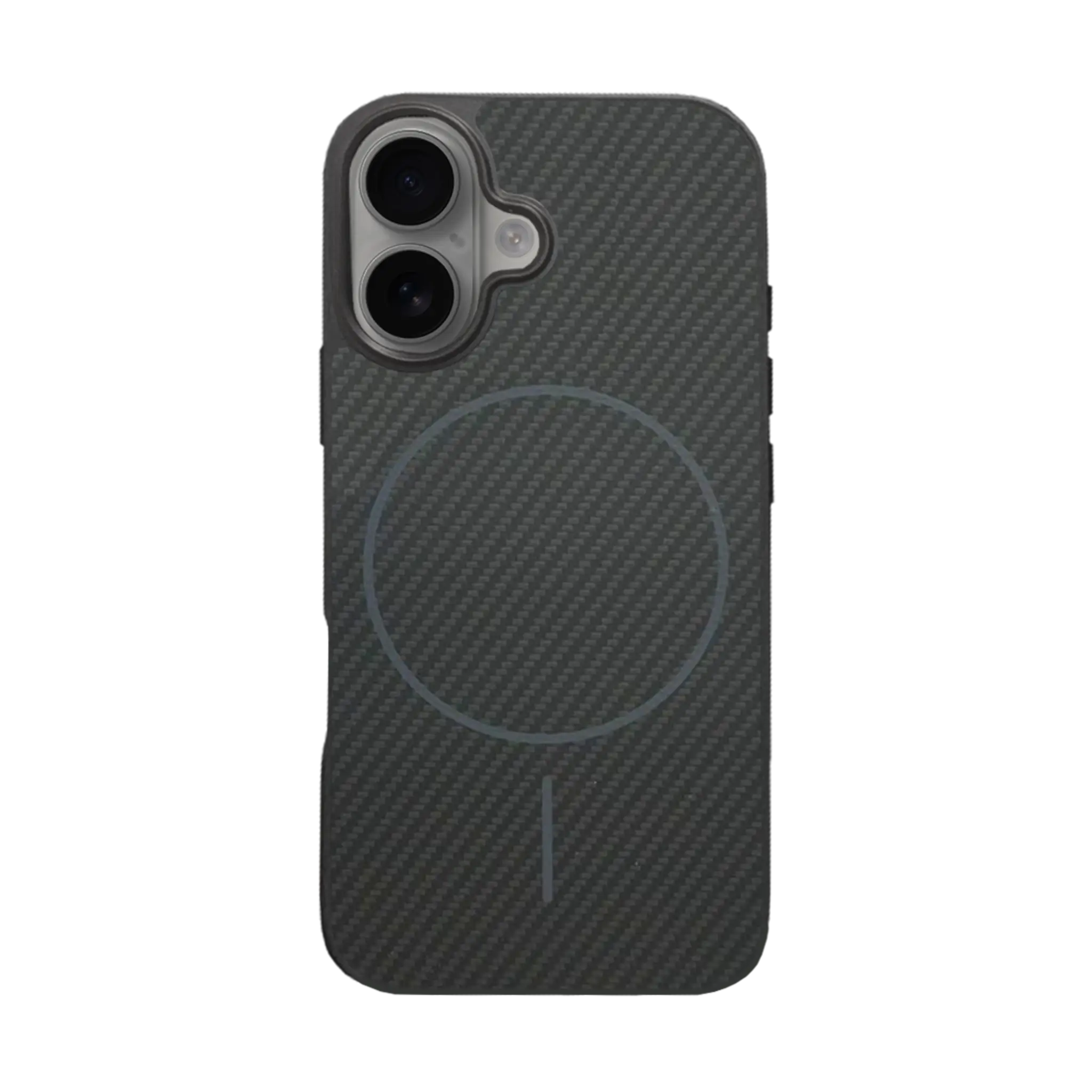 قاب مگ سیف آیفون 16 طرح فیبر کربن مدل Tadamall مشکی