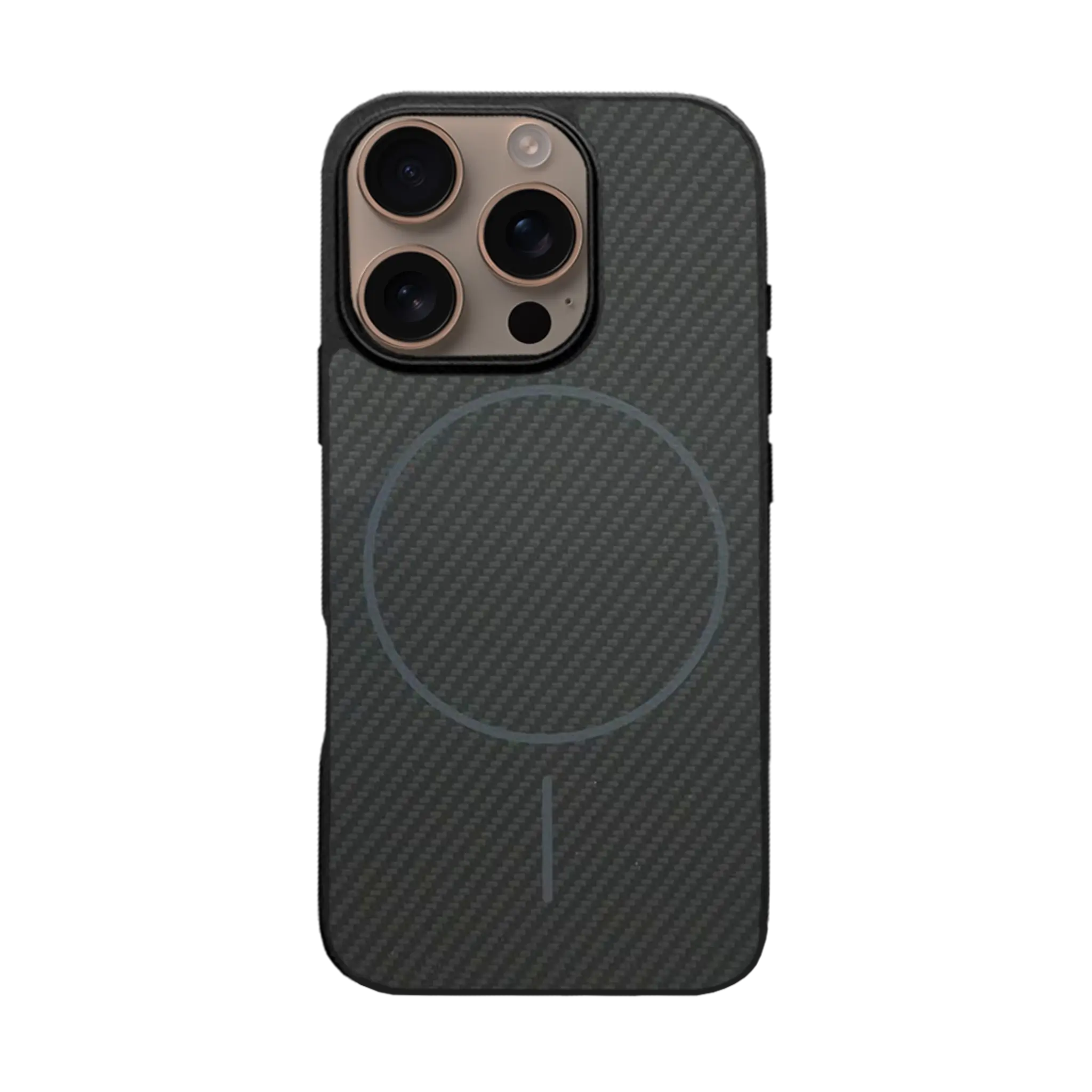 قاب مگ سیف آیفون 16 پرو مکس طرح فیبر کربن مدل Tadamall مشکی